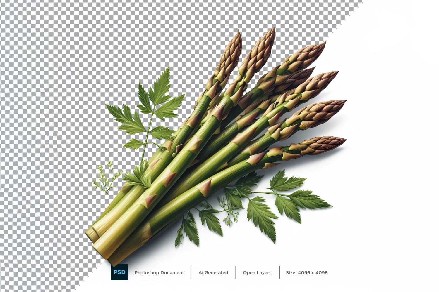 Asparagus Fresh Vegetable Transparent background 02
