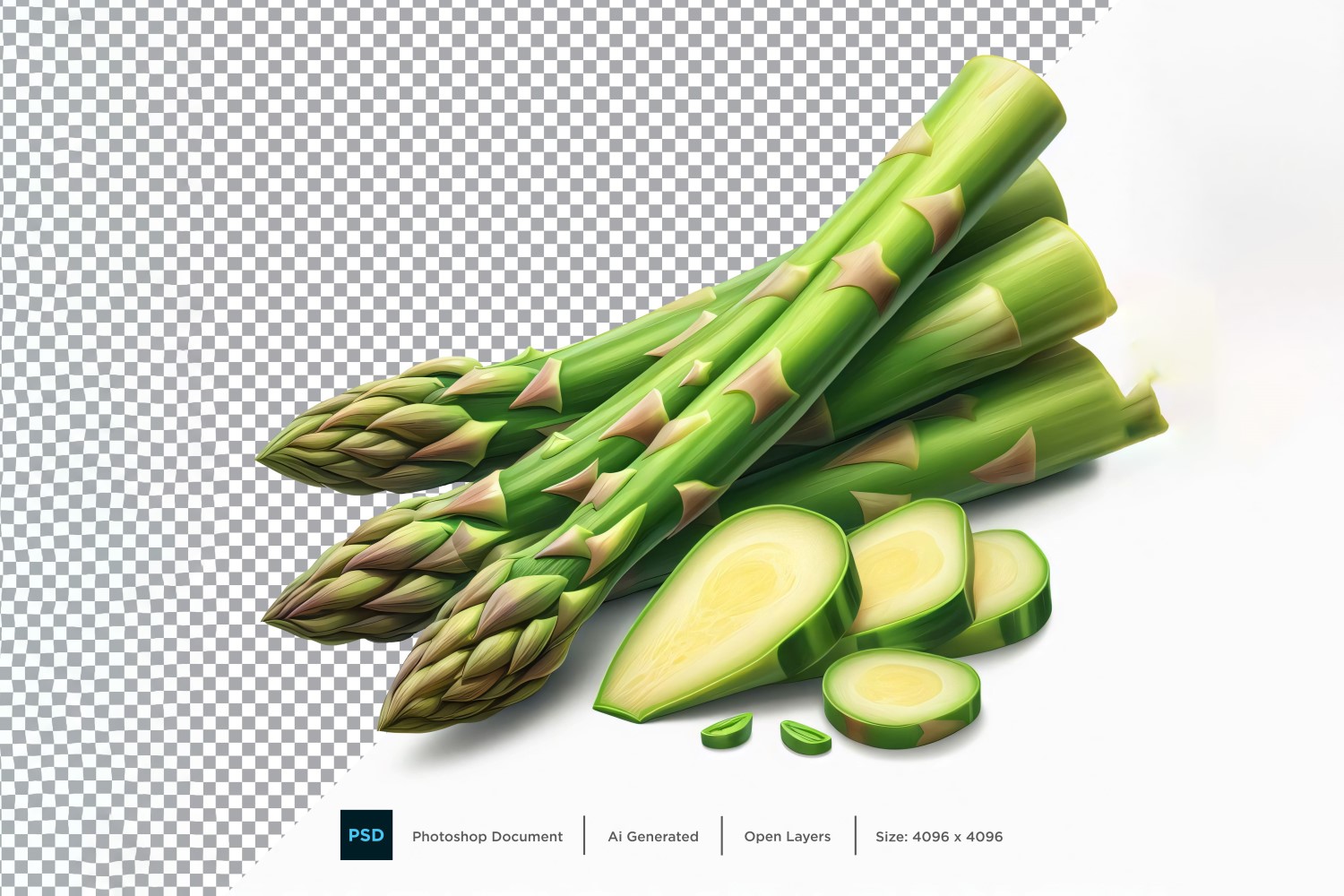 Asparagus Fresh Vegetable Transparent background 03