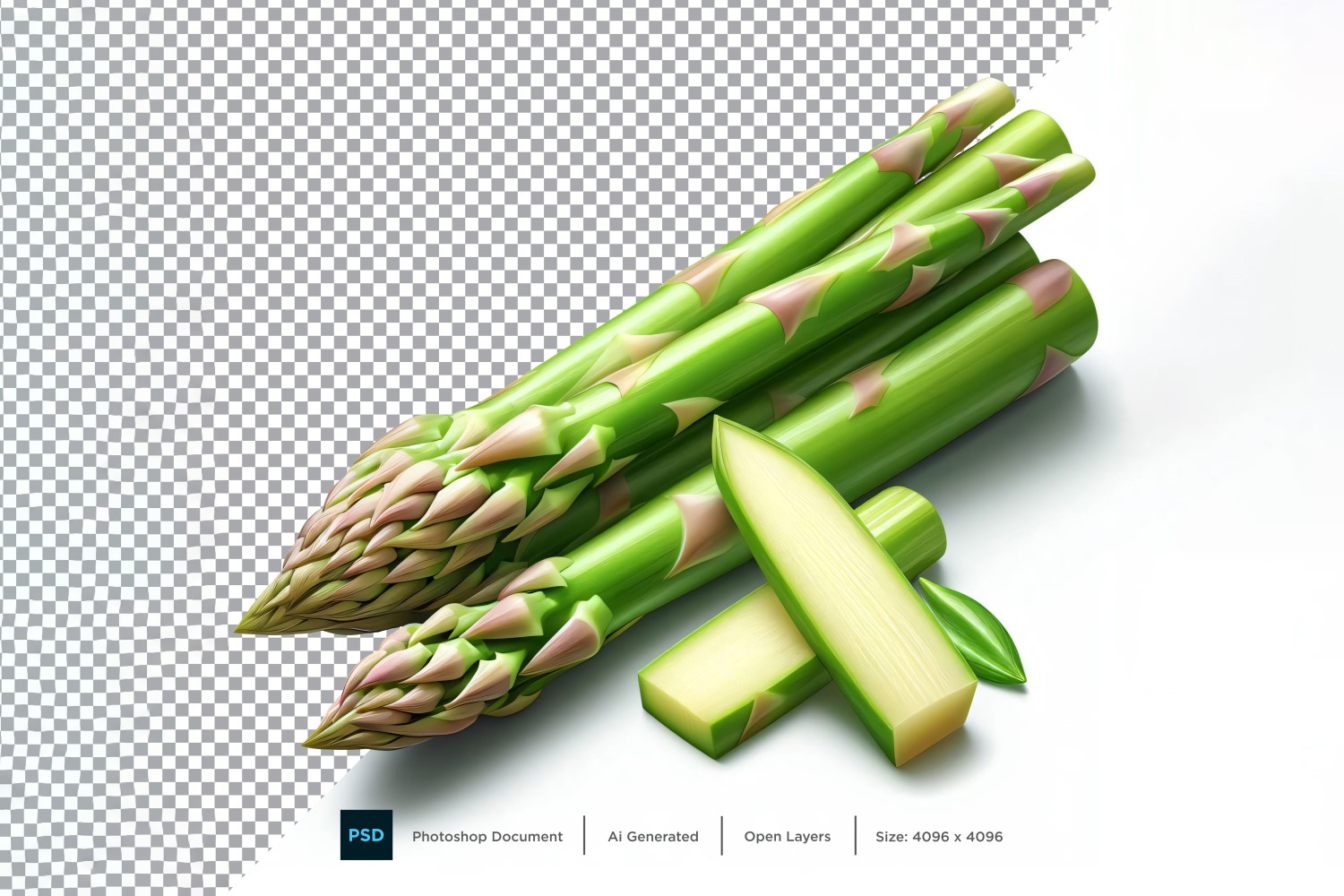 Asparagus Fresh Vegetable Transparent background 04