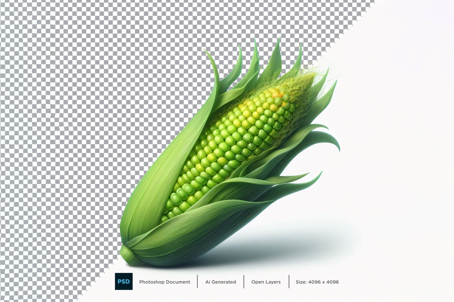 Corn Fresh Vegetable Transparent background 01