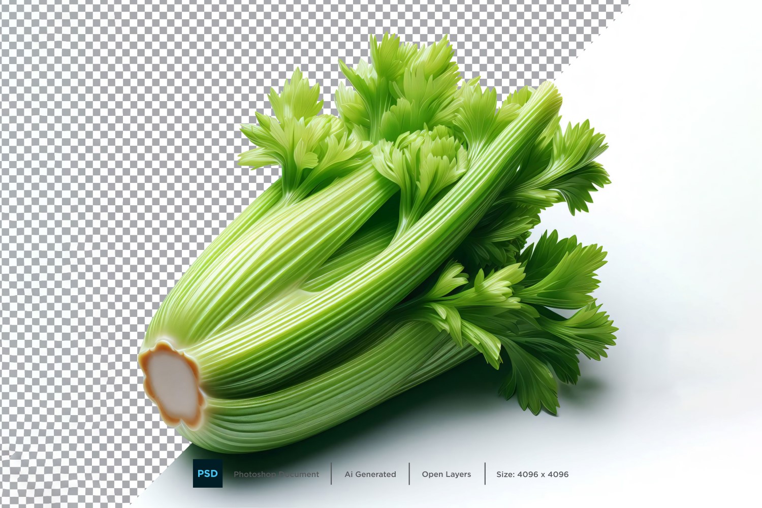 Celery Fresh Vegetable Transparent background 02