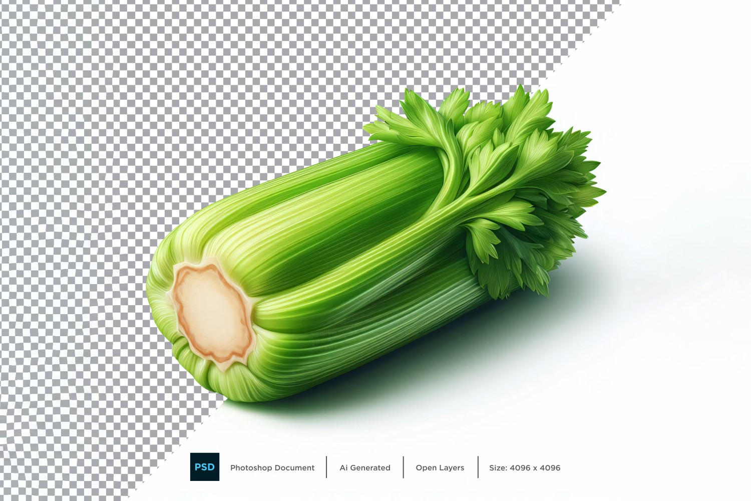 Celery Fresh Vegetable Transparent background 06