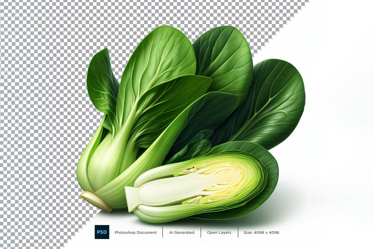 Bok Choy Fresh Vegetable Transparent background 05