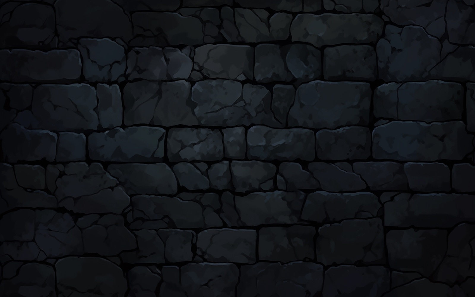 Black stone wall pattern background_black stone wall background_dark brick wall background