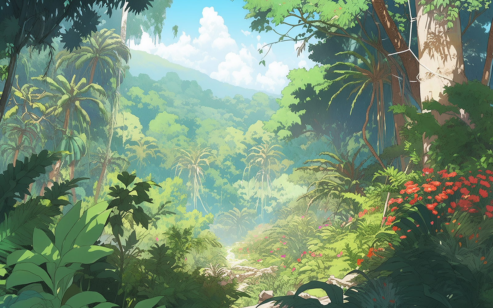 Tropical rainforest background_rainforest jungle background_tropical jungle background