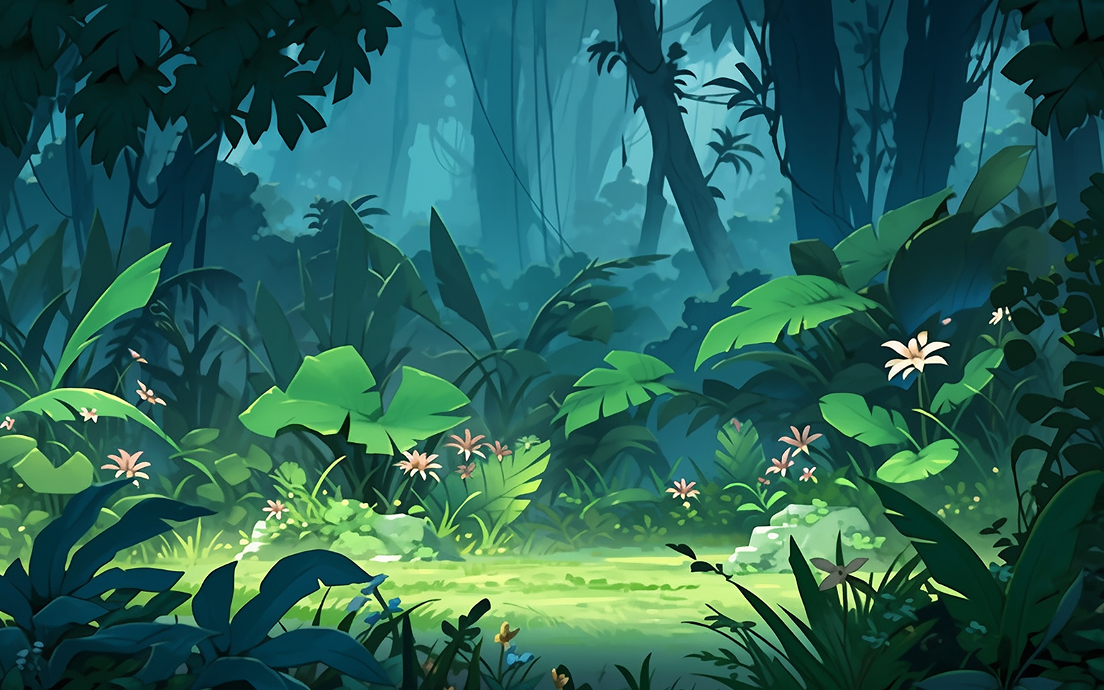 Rainforest jungle background_tropical rainforest background_tropical jungle background