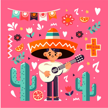 Playing Guitar Illustrations Templates 404057