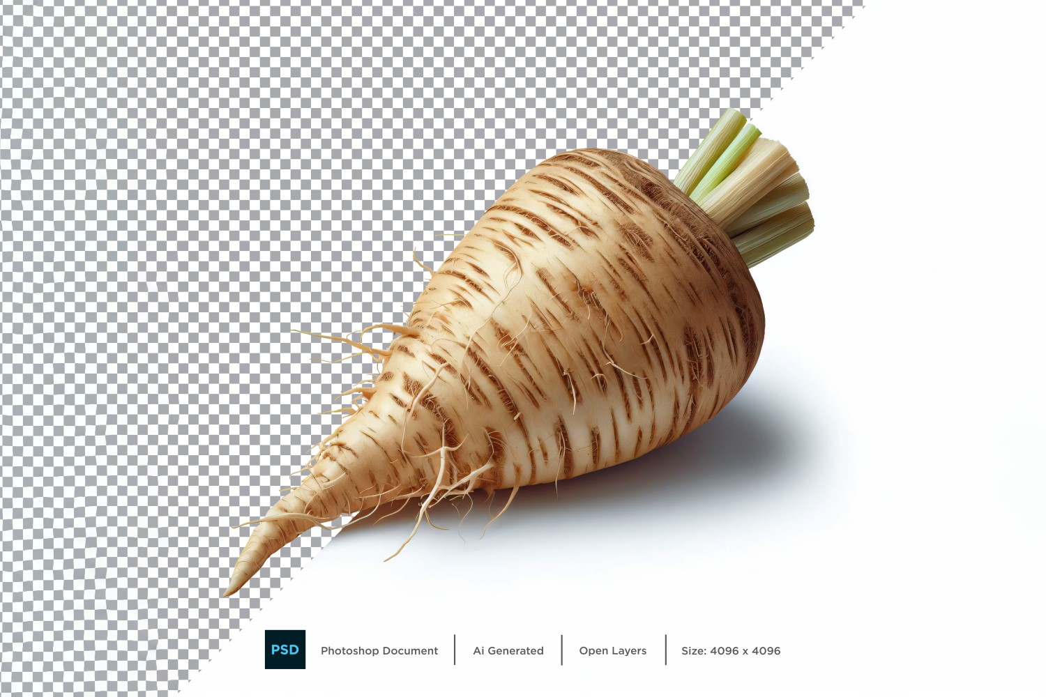 Parsnip Fresh Vegetable Transparent background 10