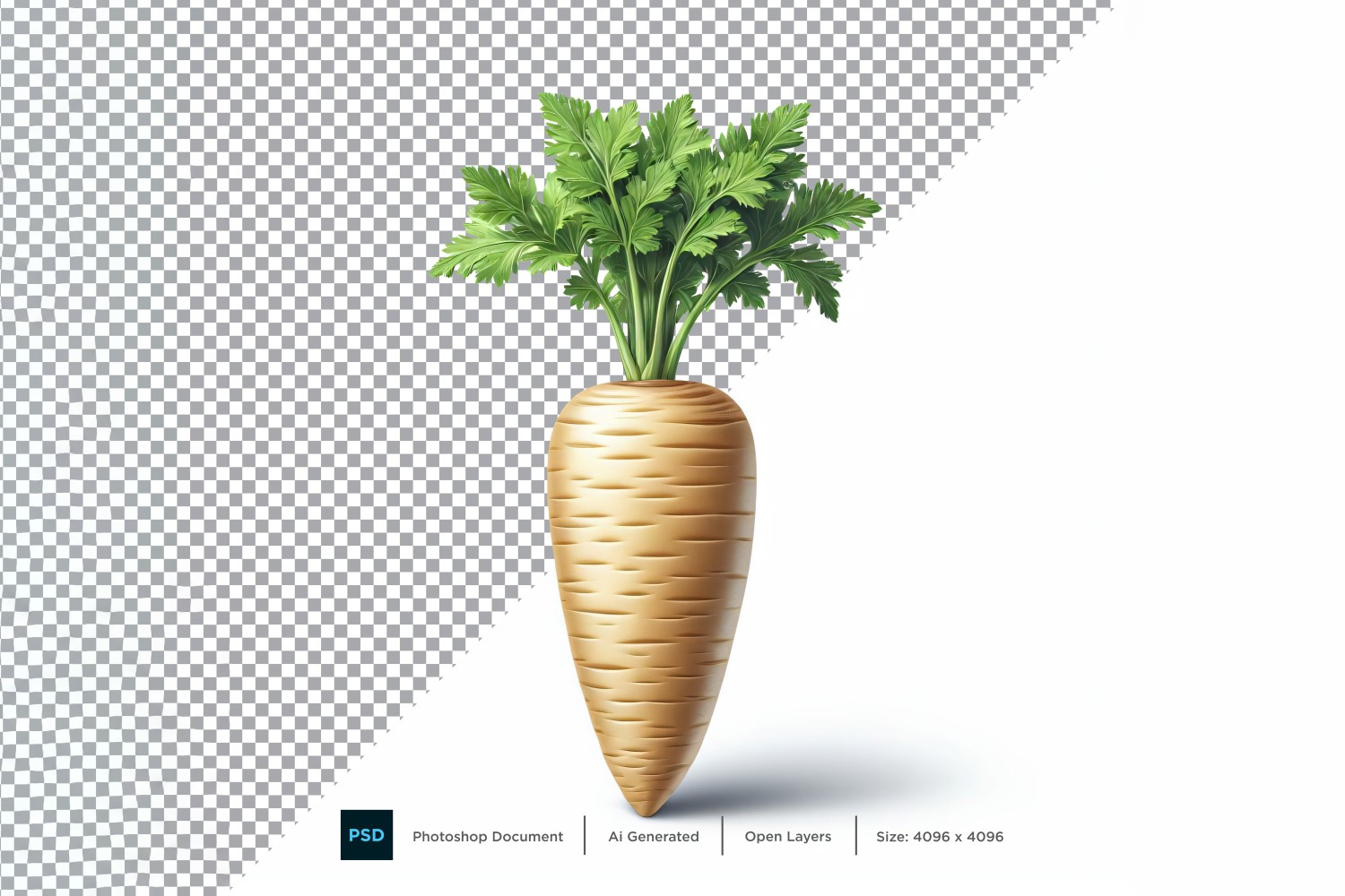 Parsnip Fresh Vegetable Transparent background 13