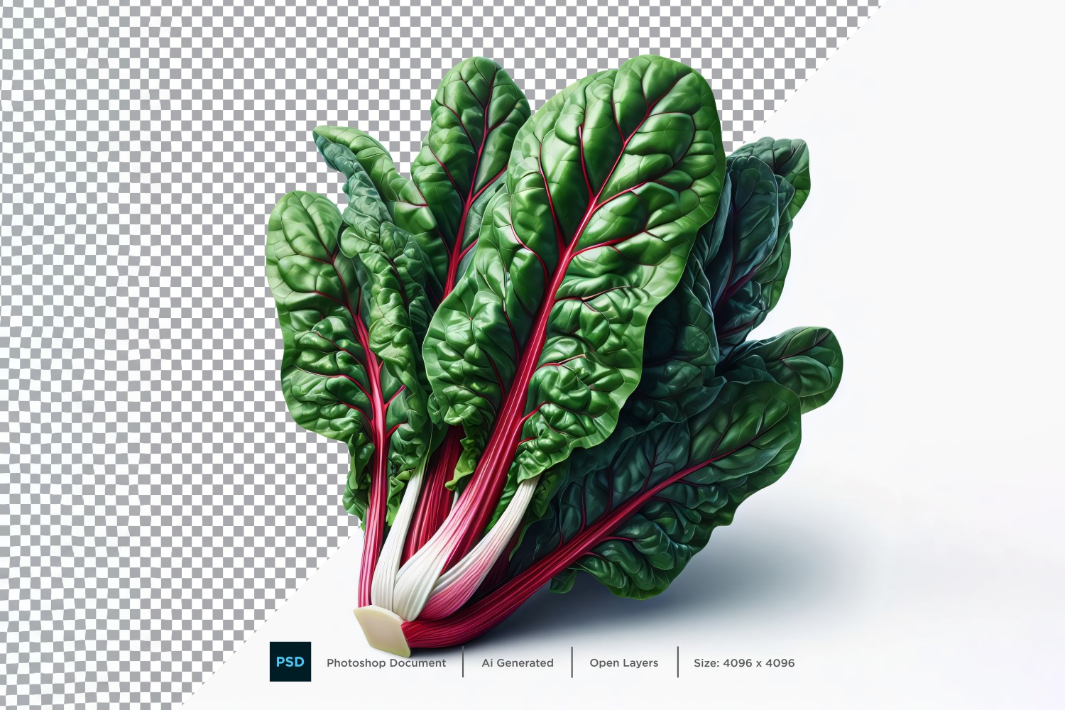 Swiss Chard Fresh Vegetable Transparent background 02