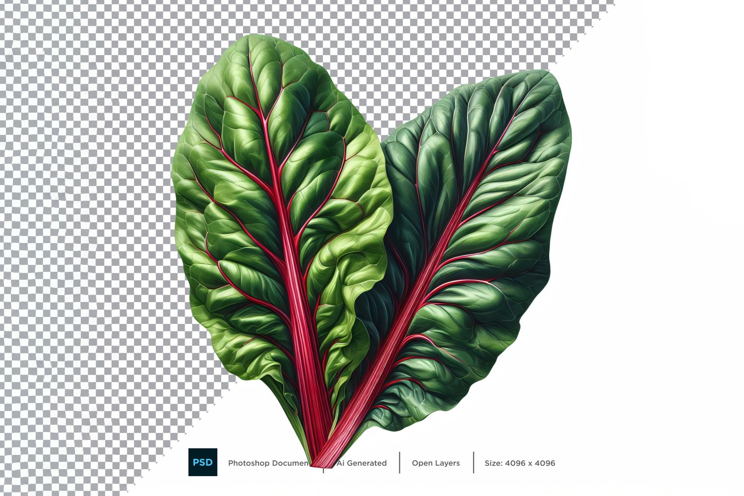 Swiss Chard Fresh Vegetable Transparent background 07