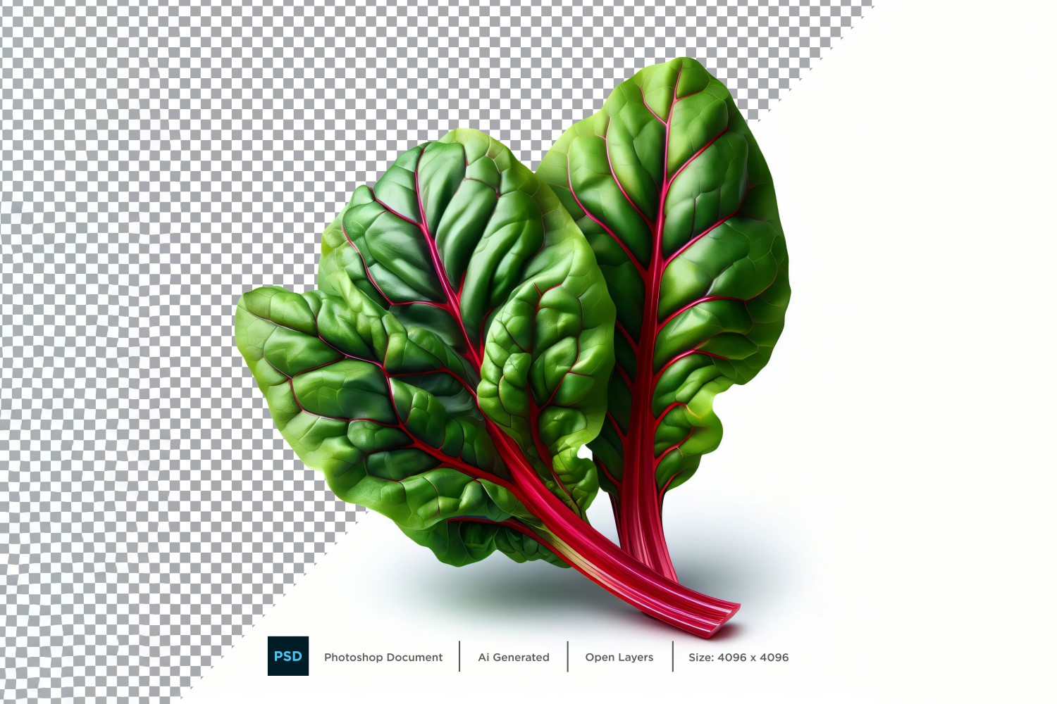 Swiss Chard Fresh Vegetable Transparent background 08