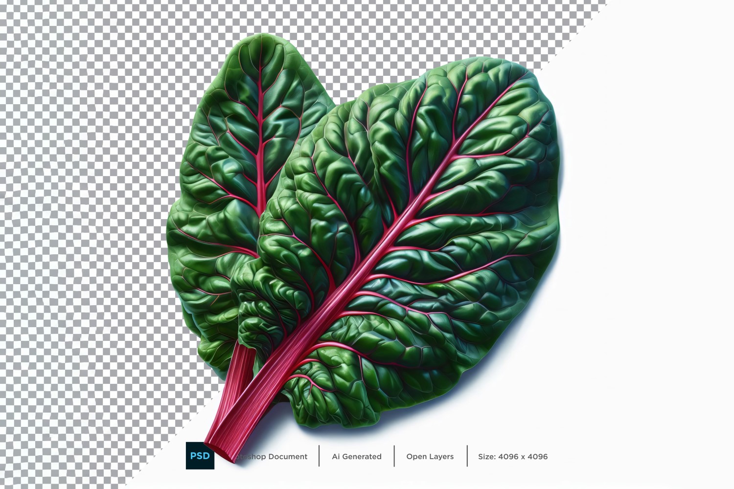 Swiss Chard Fresh Vegetable Transparent background 06