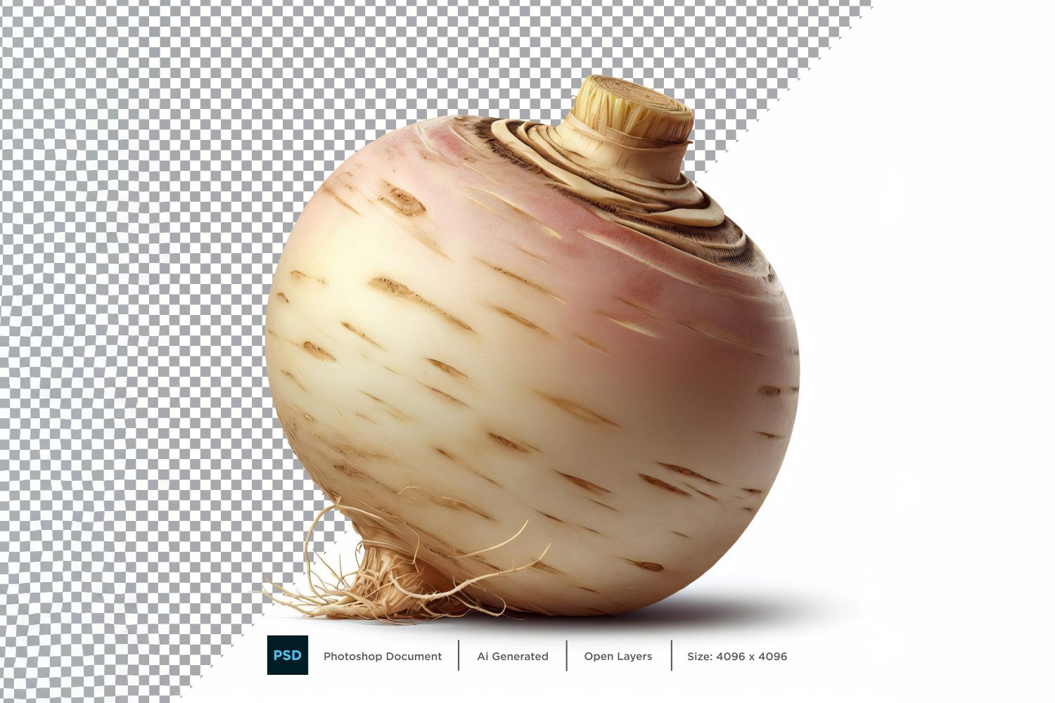 Turnip Fresh Vegetable Transparent background 05