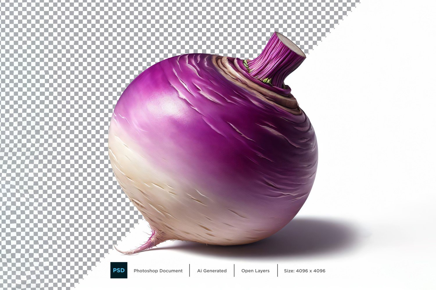 Turnip Fresh Vegetable Transparent background 12