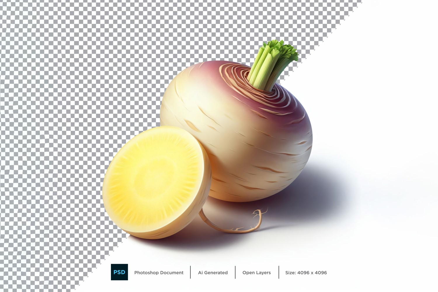 Turnip Fresh Vegetable Transparent background 13