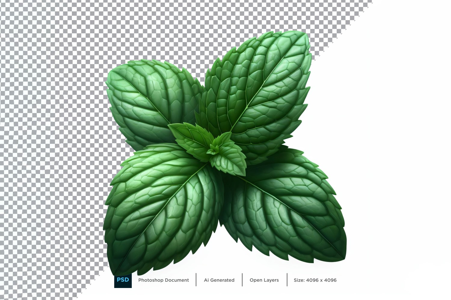 Mint Fresh Vegetable Transparent background 10