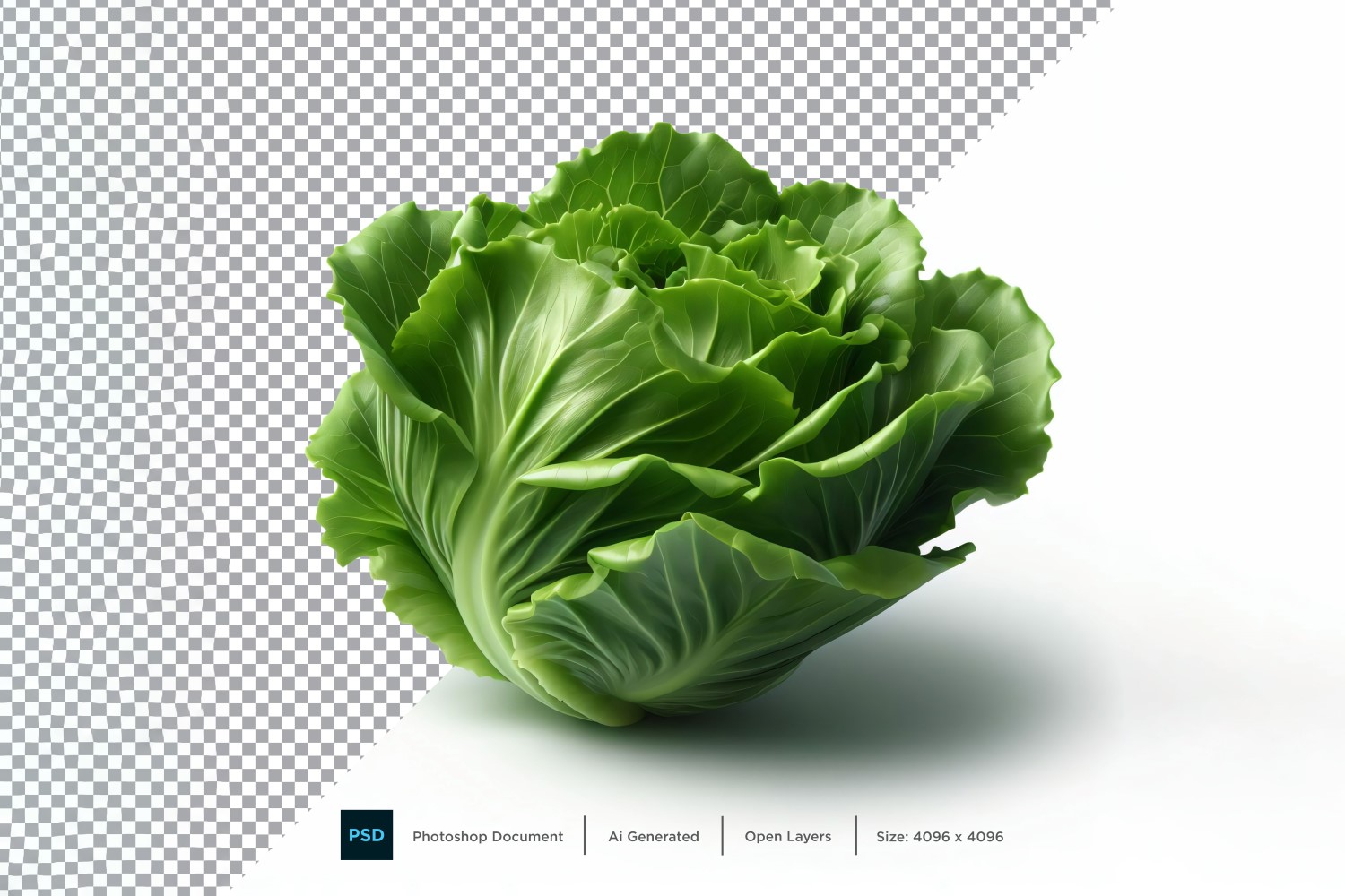 Lettuce Fresh Vegetable Transparent background 03