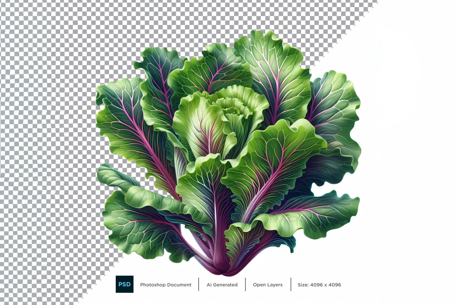 Lettuce Fresh Vegetable Transparent background 06