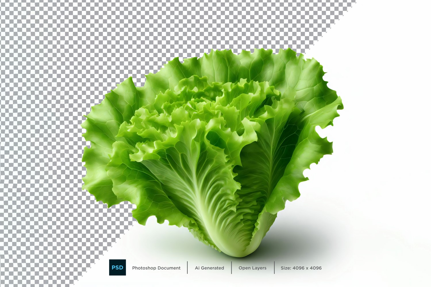 Lettuce Fresh Vegetable Transparent background 09