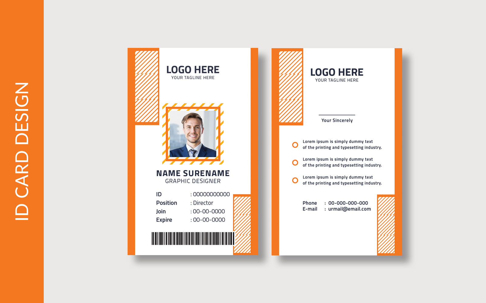 Corporate Id Card layout Design