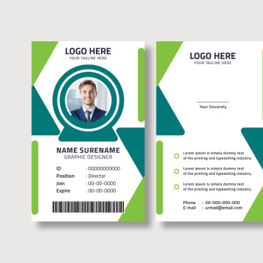 Card Template Corporate Identity 404353