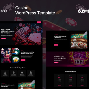 Casino Template WordPress Themes 404357