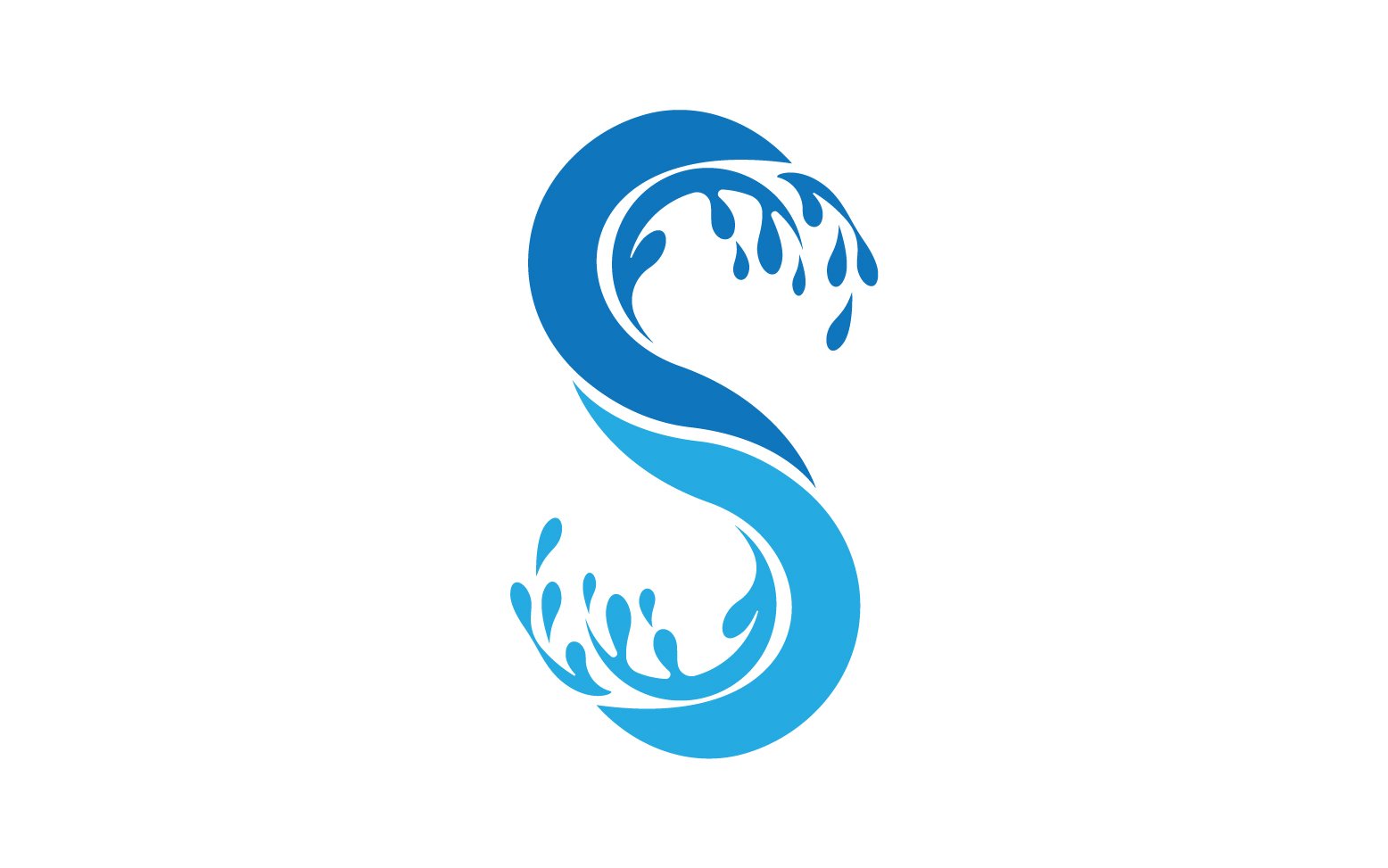 S splash water blue logo vector version v9
