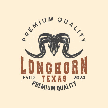 Skull Longhorn Logo Templates 404381