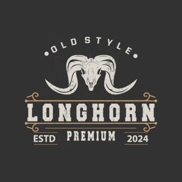 Skull Longhorn Logo Templates 404382