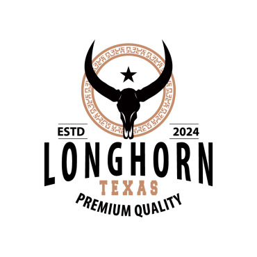 Skull Longhorn Logo Templates 404384