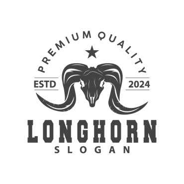 Skull Longhorn Logo Templates 404387
