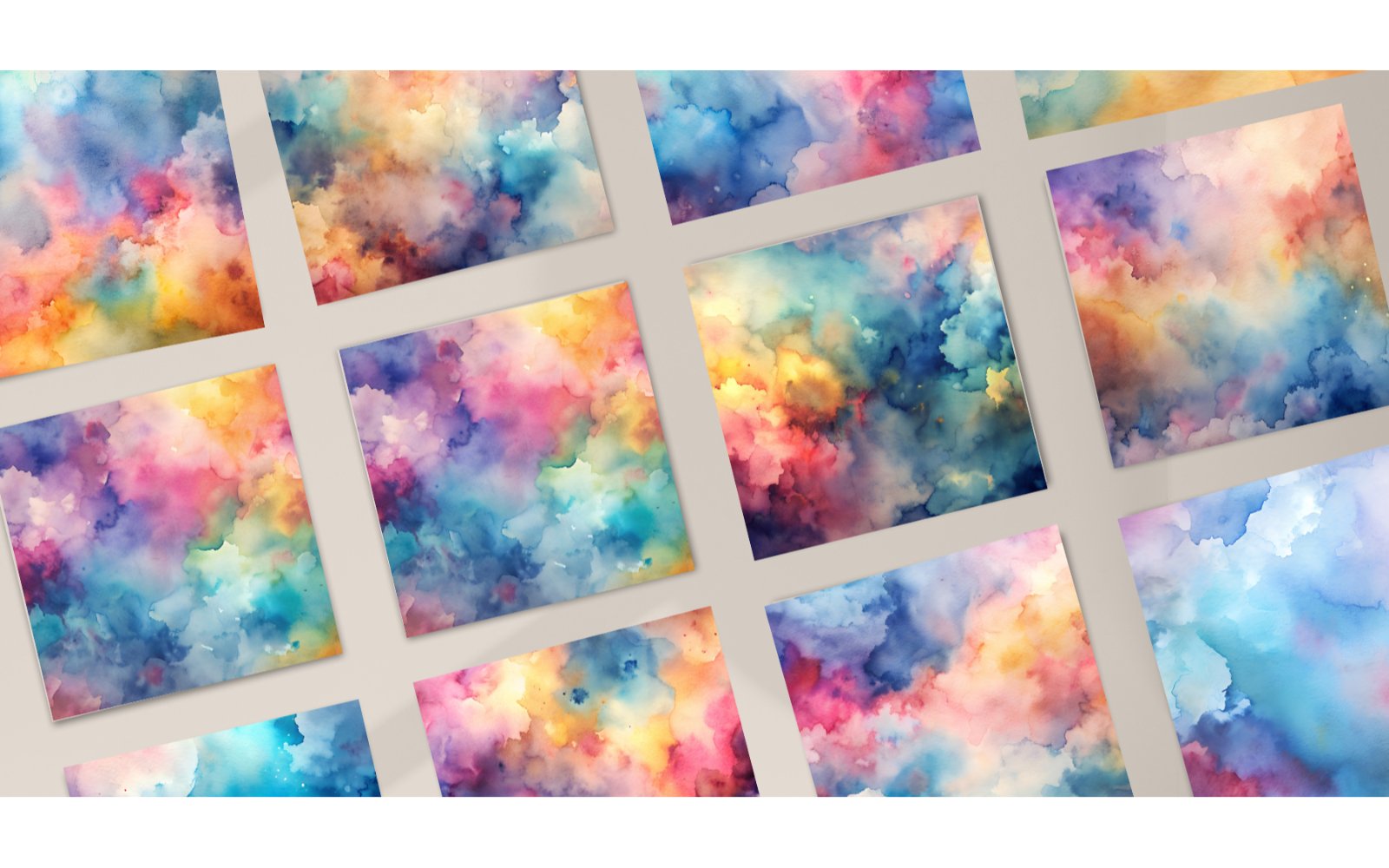 ColorSplash: 55 Watercolor Texture Backgrounds