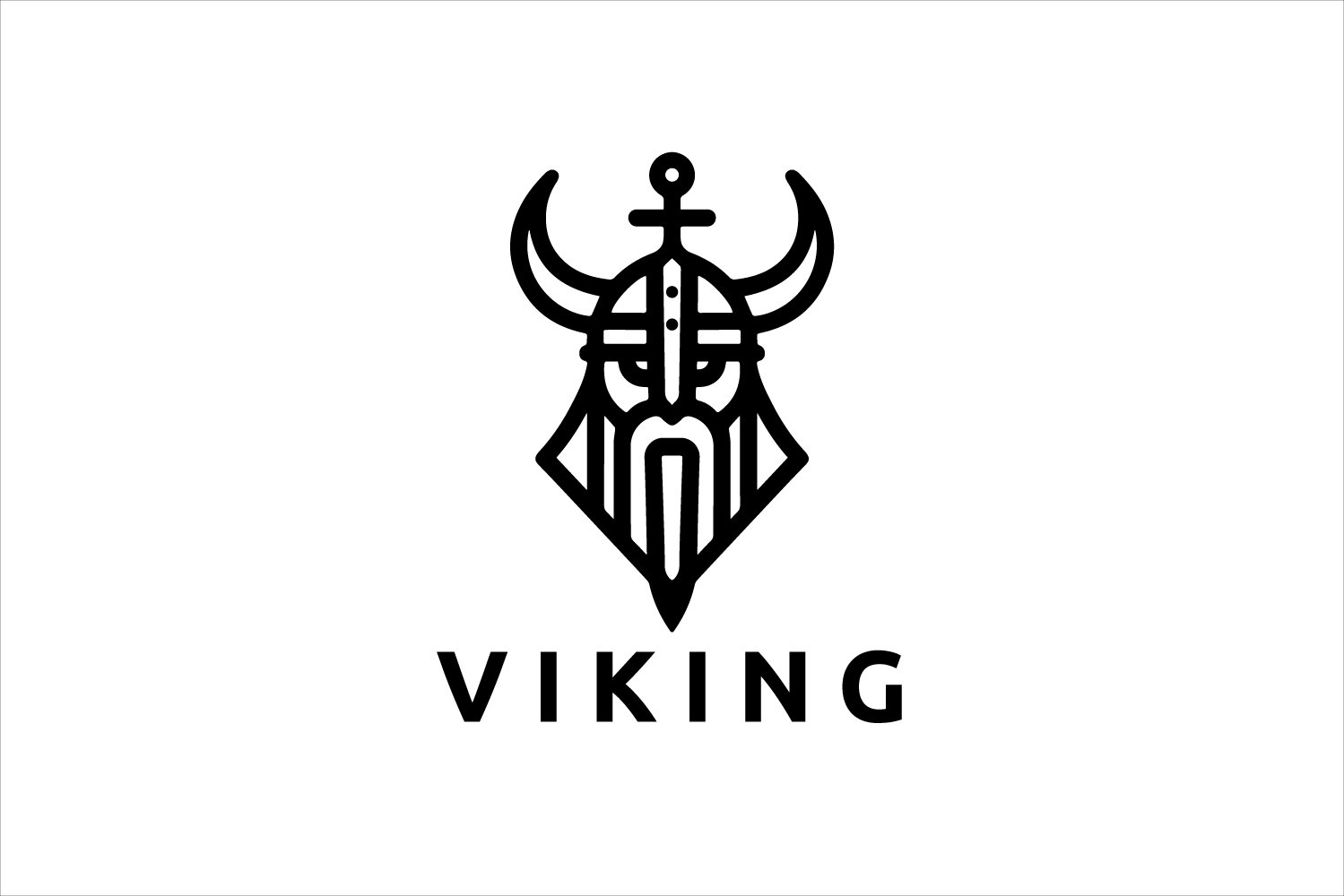 Viking logo design template V37