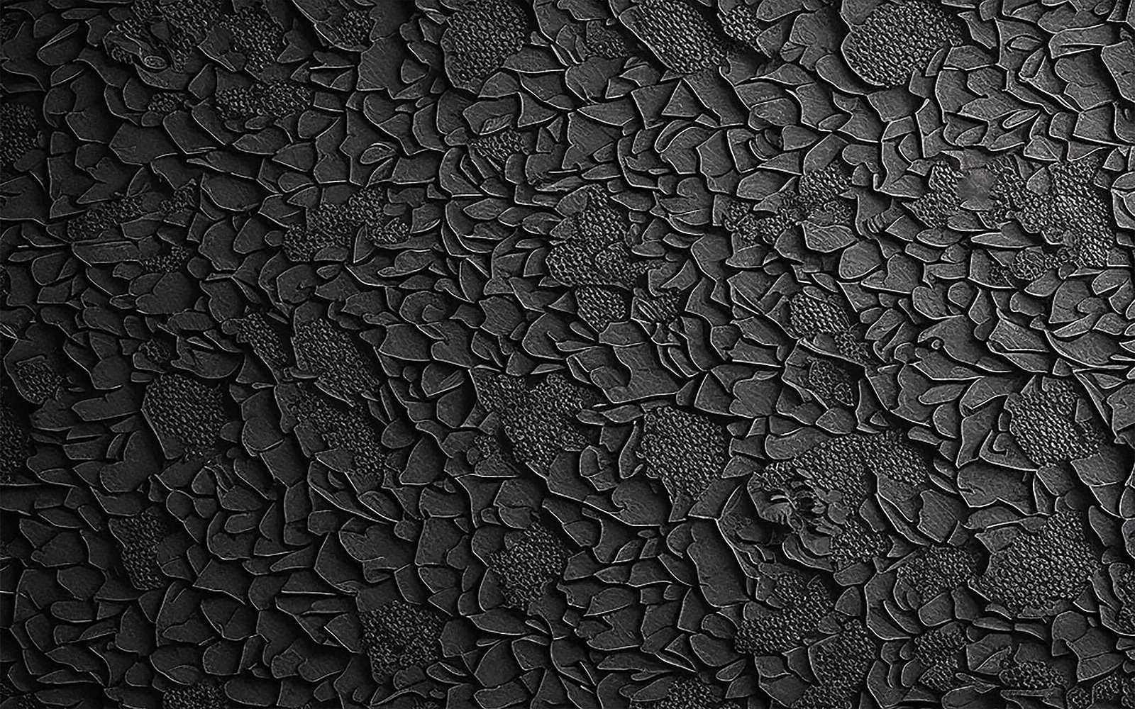 Black stone wall pattern background_leaves art in the wall_abstract stone wall pattern_3d stone