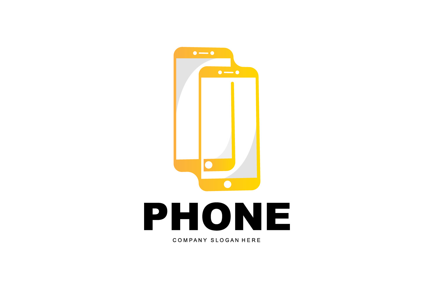 Smartphone Logo Vector Modern Phone DesignV26