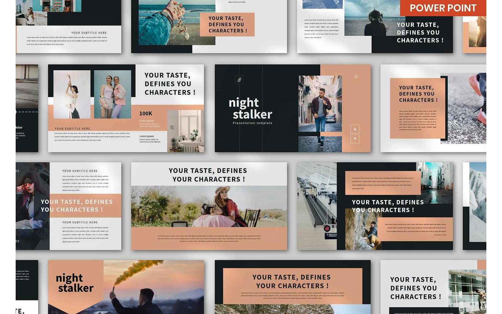 Night Stalker PowerPoint Presentation Templates