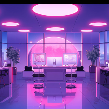 Neon Office Backgrounds 404897