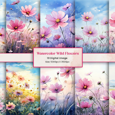 Wildflowers Botanical Backgrounds 404952