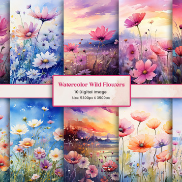 Wildflowers Botanical Backgrounds 404959