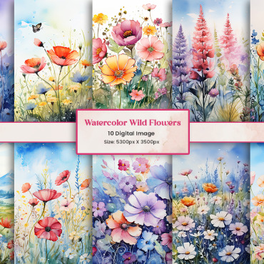 Wildflowers Botanical Backgrounds 404960