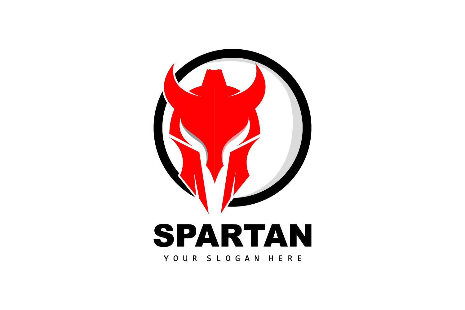 Spartan Logo Vector Silhouette Knight DesignV10