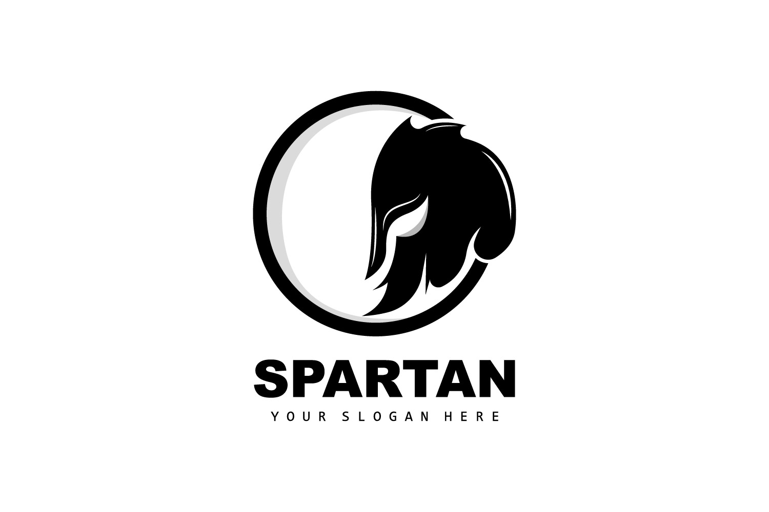 Spartan Logo Vector Silhouette Knight DesignV11