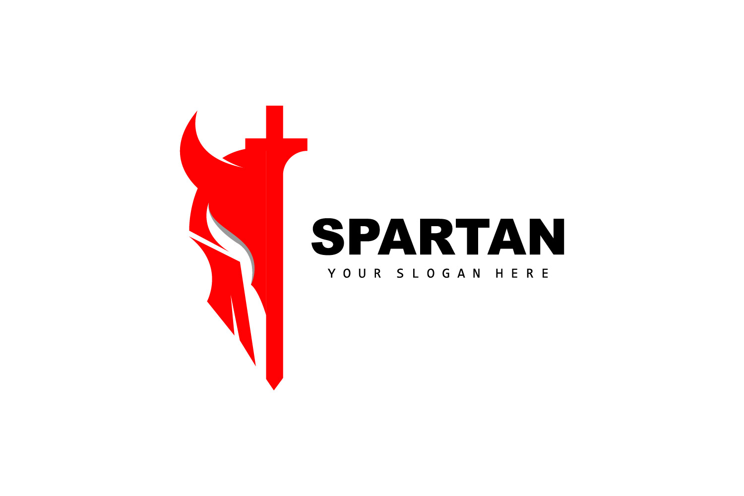 Spartan Logo Vector Silhouette Knight DesignV12