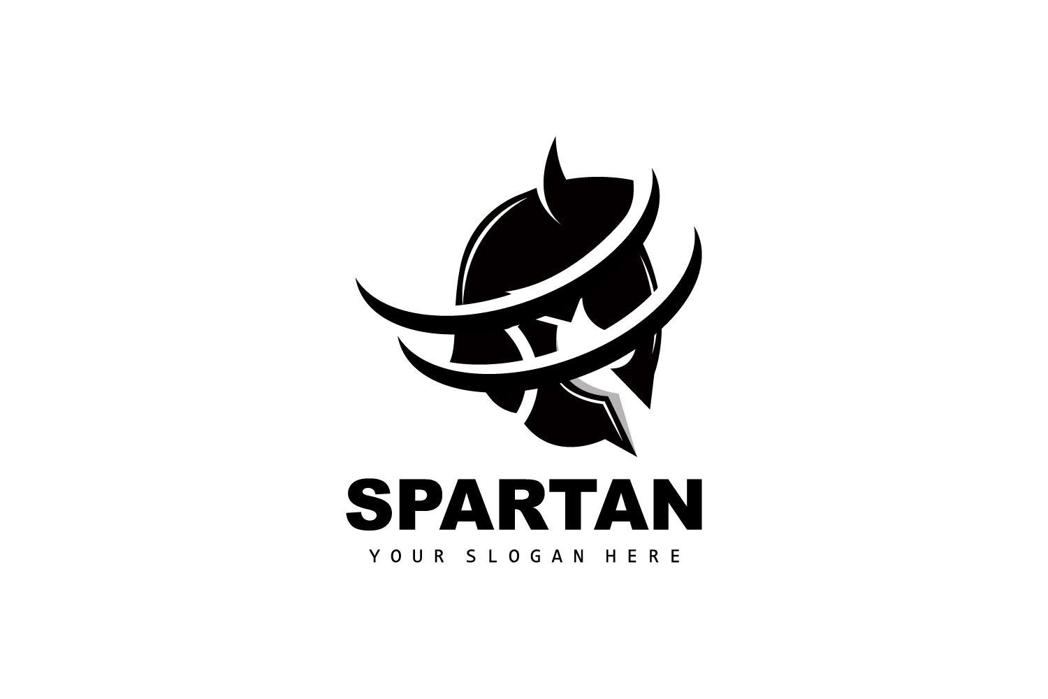 Spartan Logo Vector Silhouette Knight DesignV14