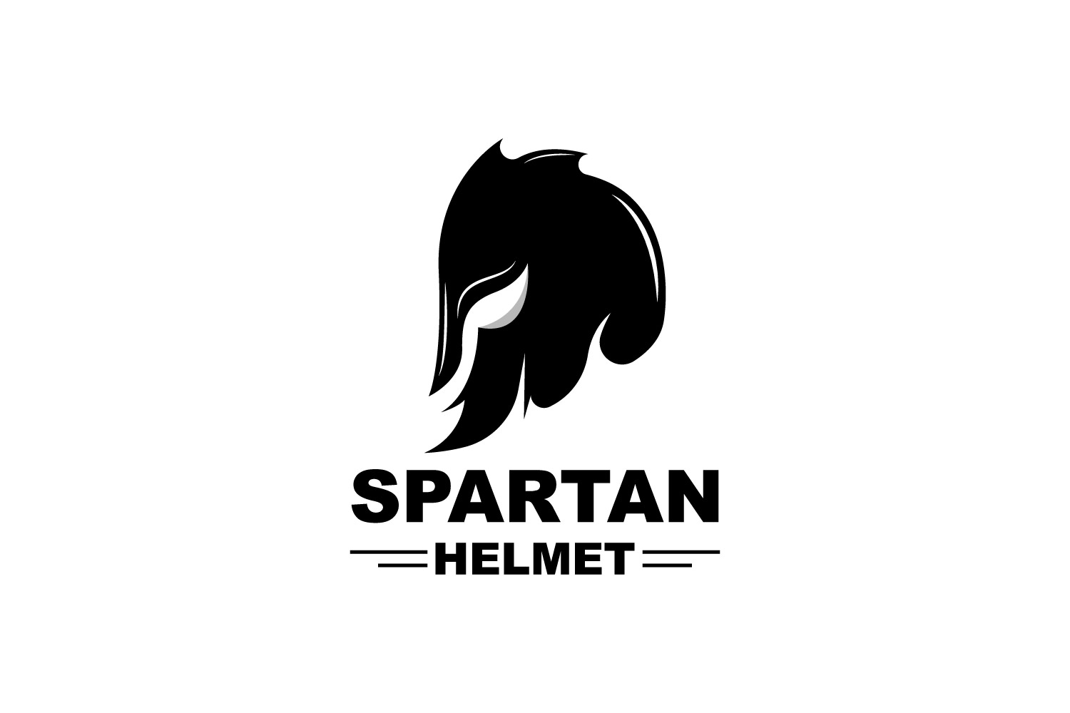 Spartan Logo Vector Silhouette Knight DesignV16