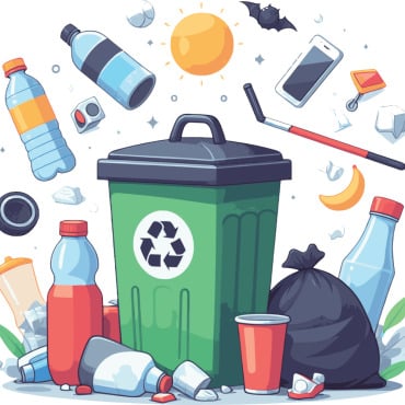Bin Recycle Illustrations Templates 405128