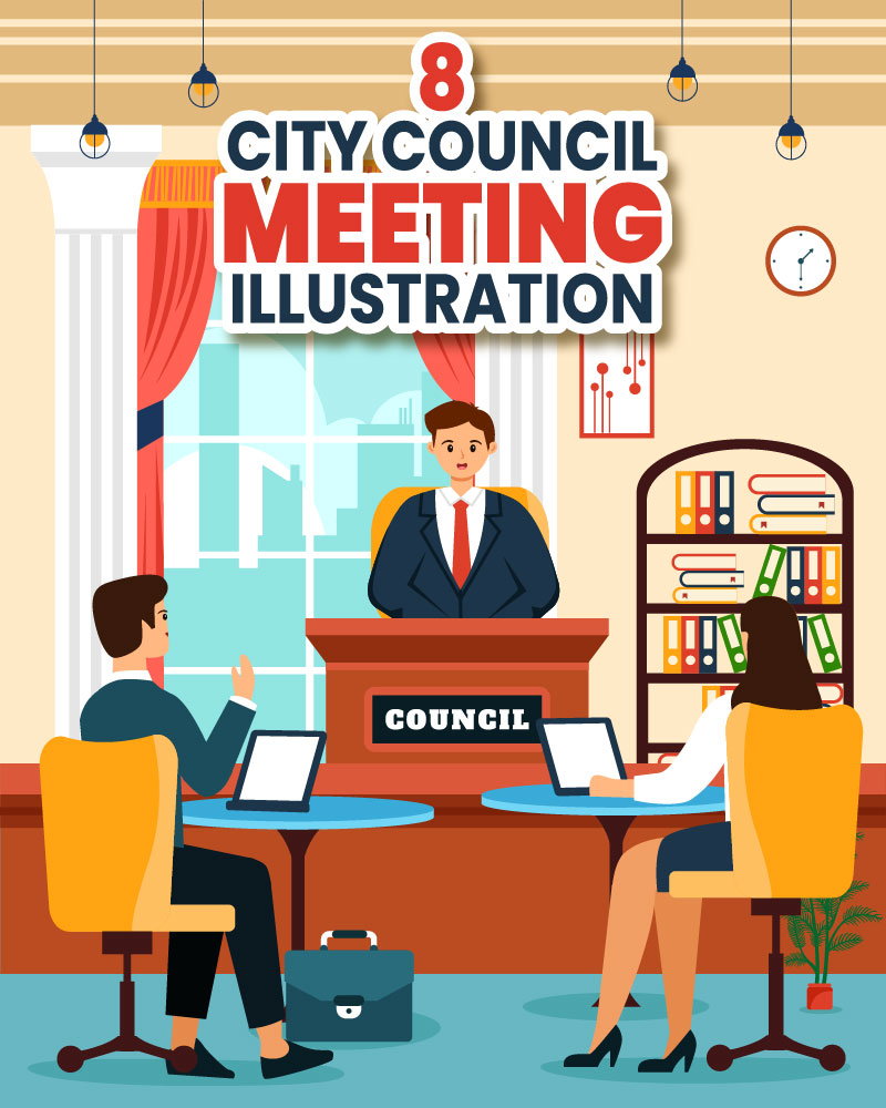 8 City Council Meeting Illustration