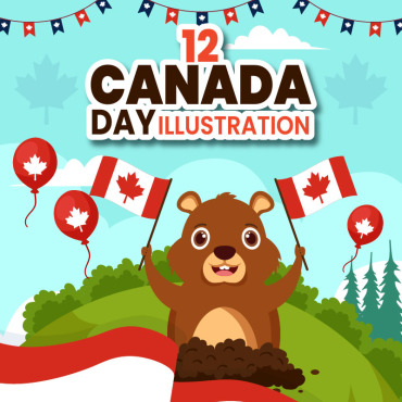 Day Canada Illustrations Templates 405296