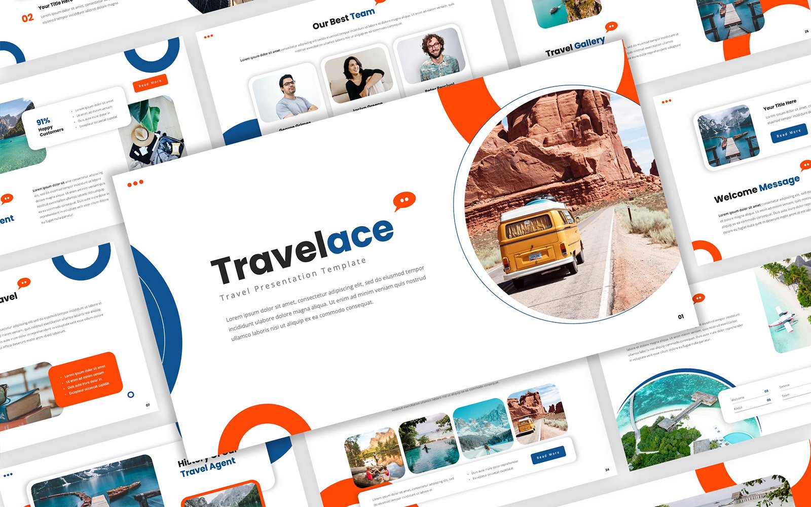 Travelace - Travel Google Slides Template